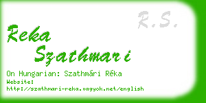 reka szathmari business card