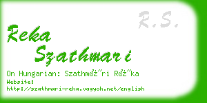 reka szathmari business card